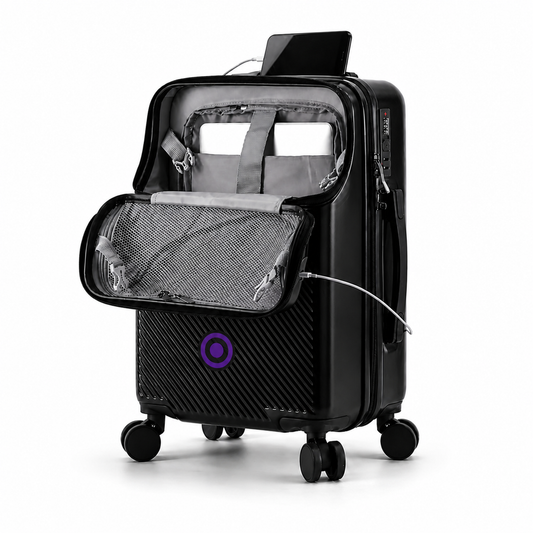 Ormexis Valise Cabine Compacte avec Porte-Gobelet et Roues Silencieuses