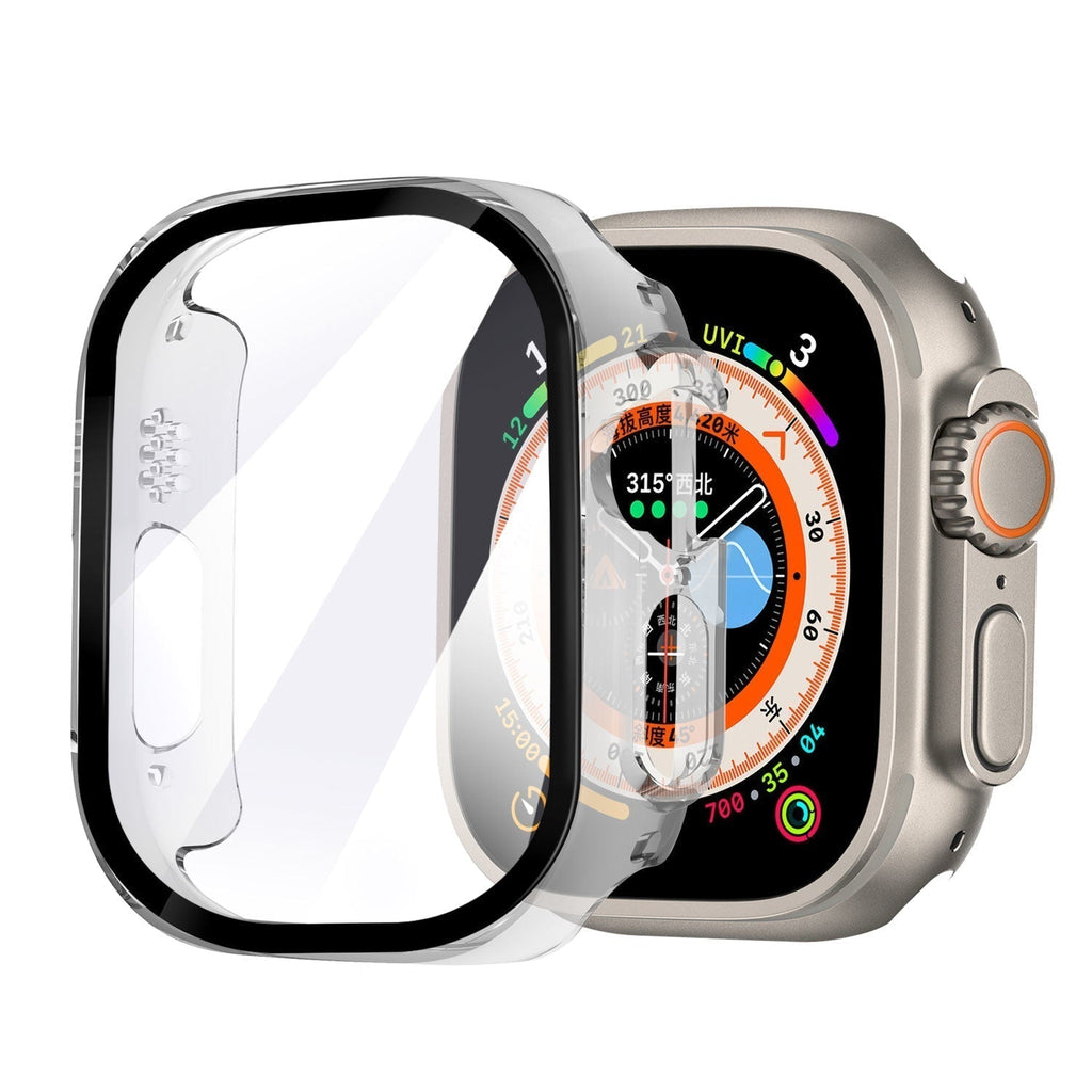 Apple Watch Transparent Glass Cover And Clear Hard Case