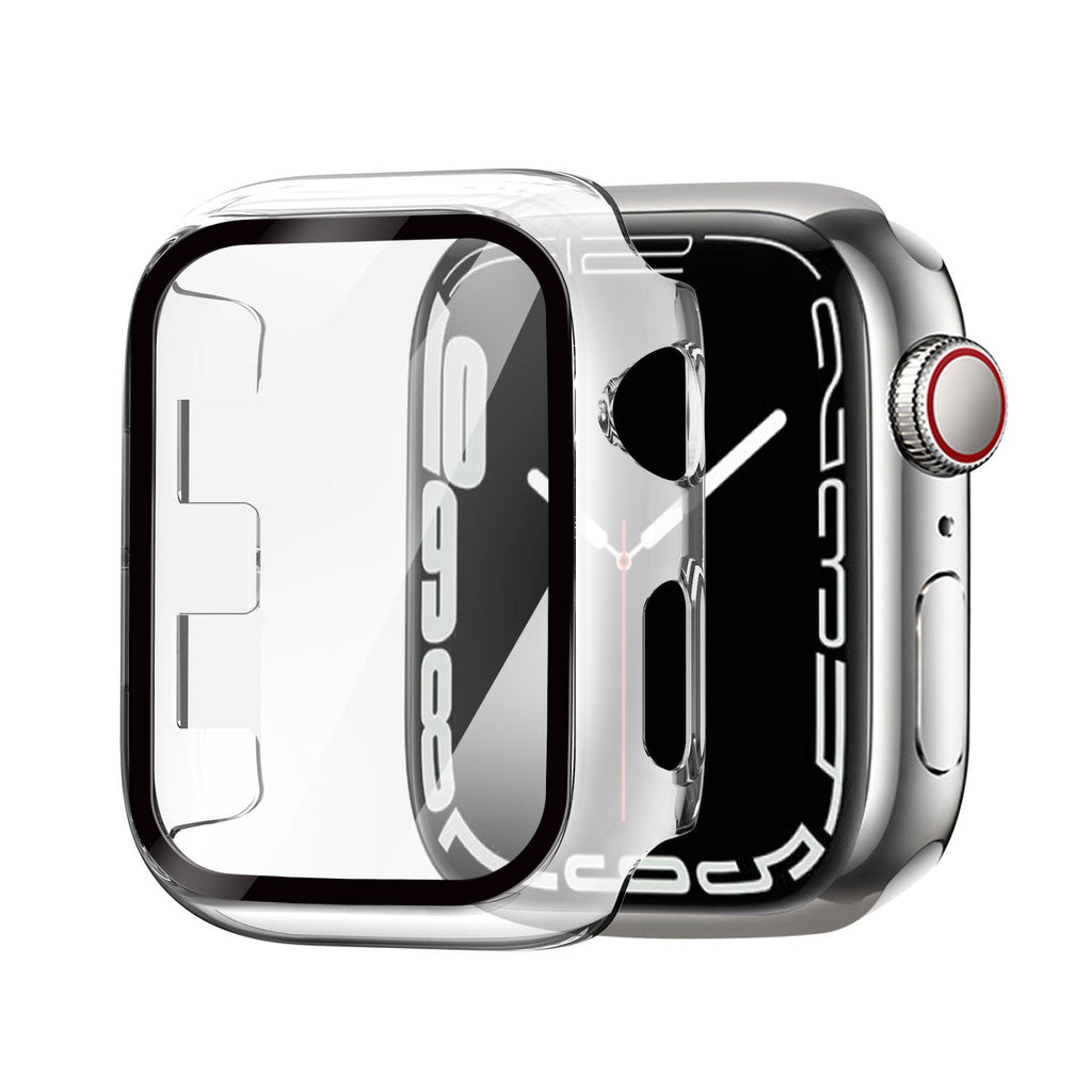 Apple Watch Transparent Glass Cover And Clear Hard Case
