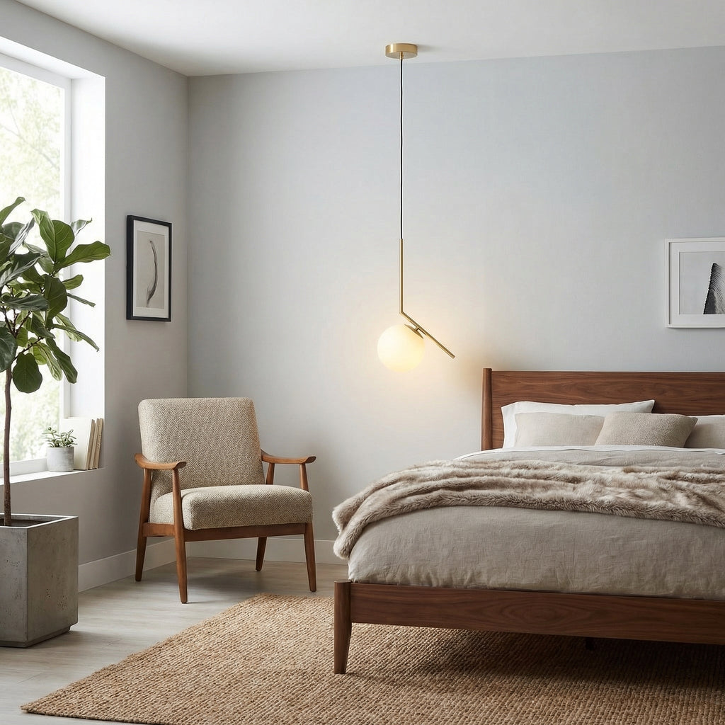Nordische geometrische glazen hanglamp | Ormexis
