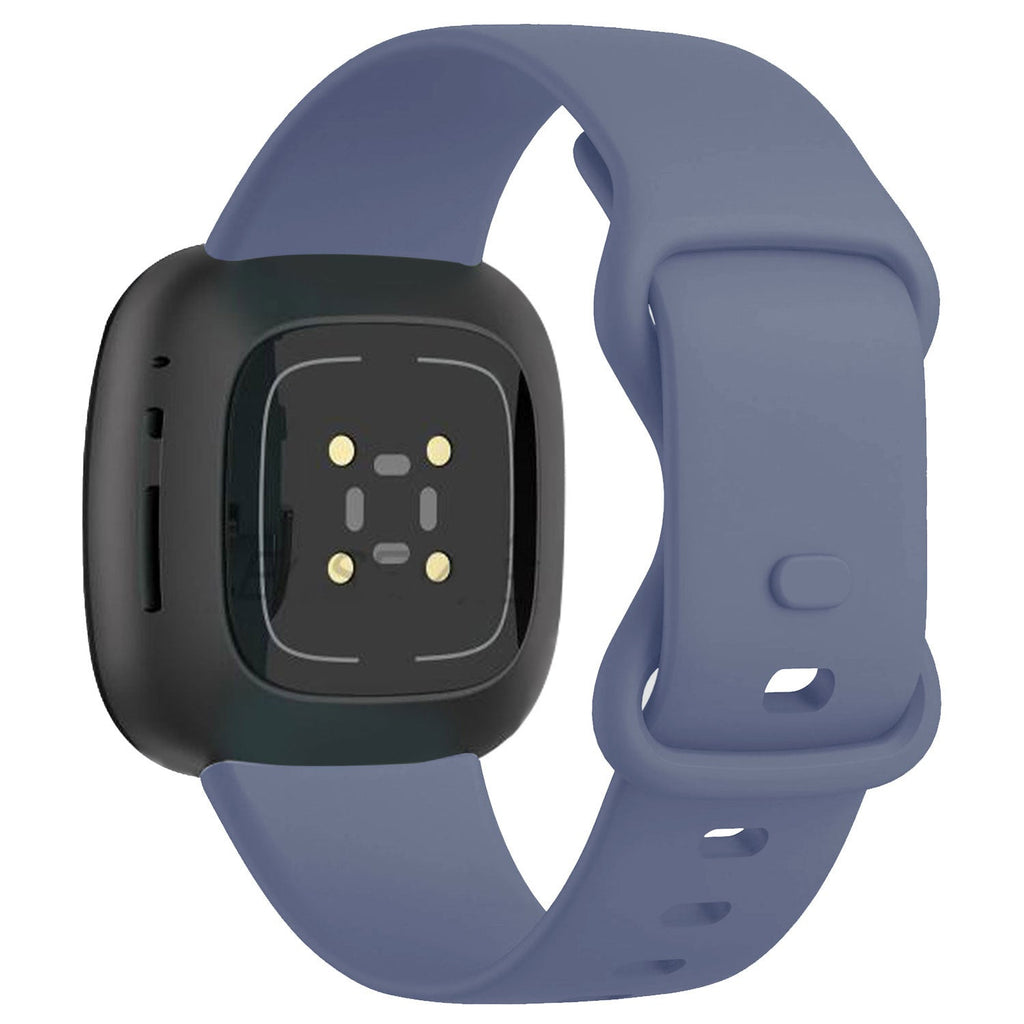 Odolný šedo-modrý silikonový řemínek pro Fitbit Versa 3 náhradní páska