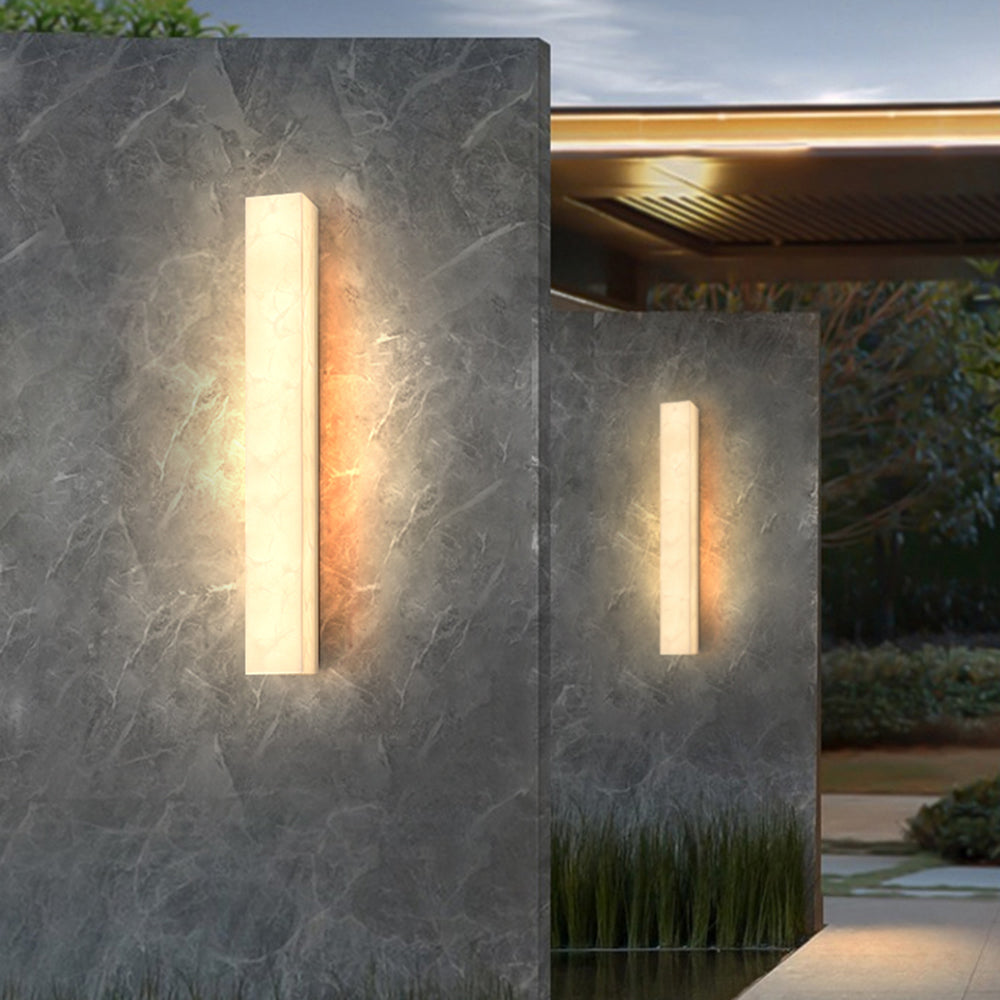Modern Alabaster Outdoor Wall Light | Ormexis
