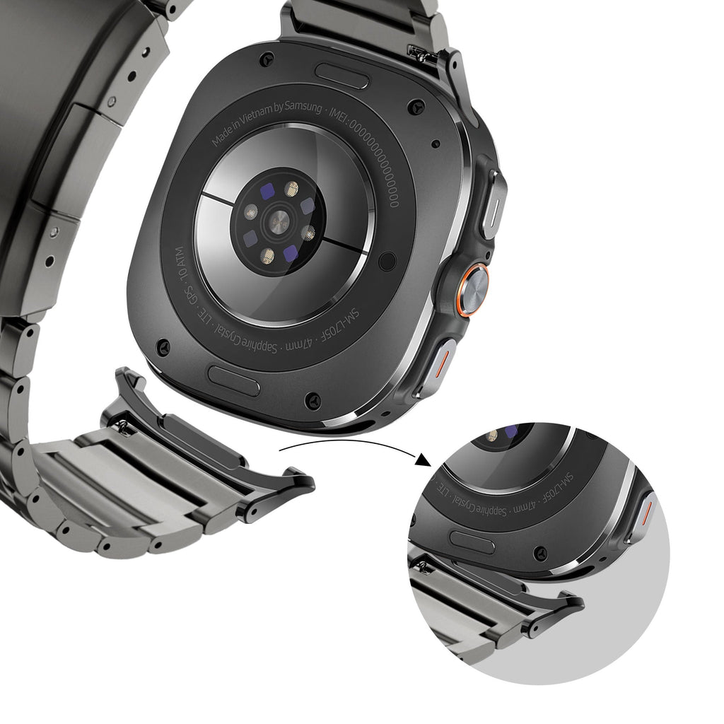 Bandz Titanium Strap for Samsung Galaxy Watch Ultra Graphite