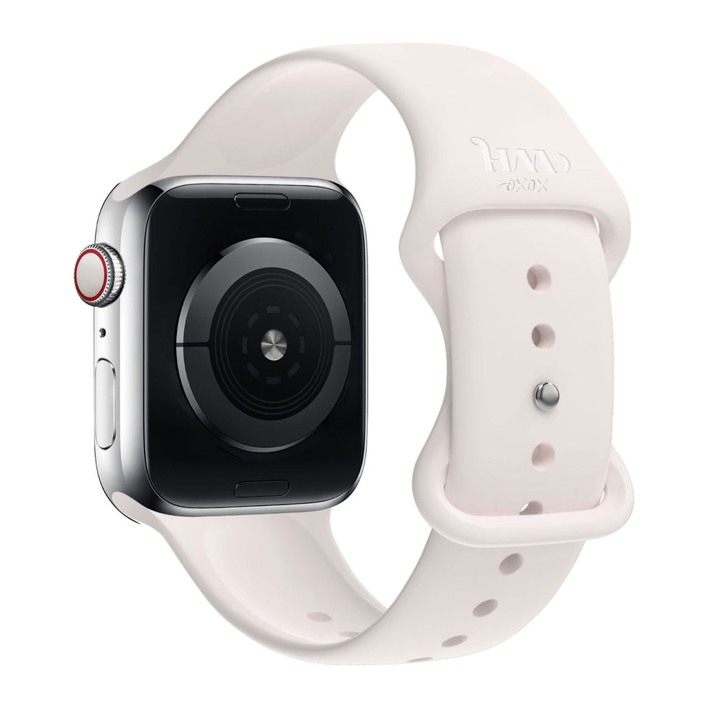 Cinturino in silicone beige Xoxo Wildhearts per Apple Watch