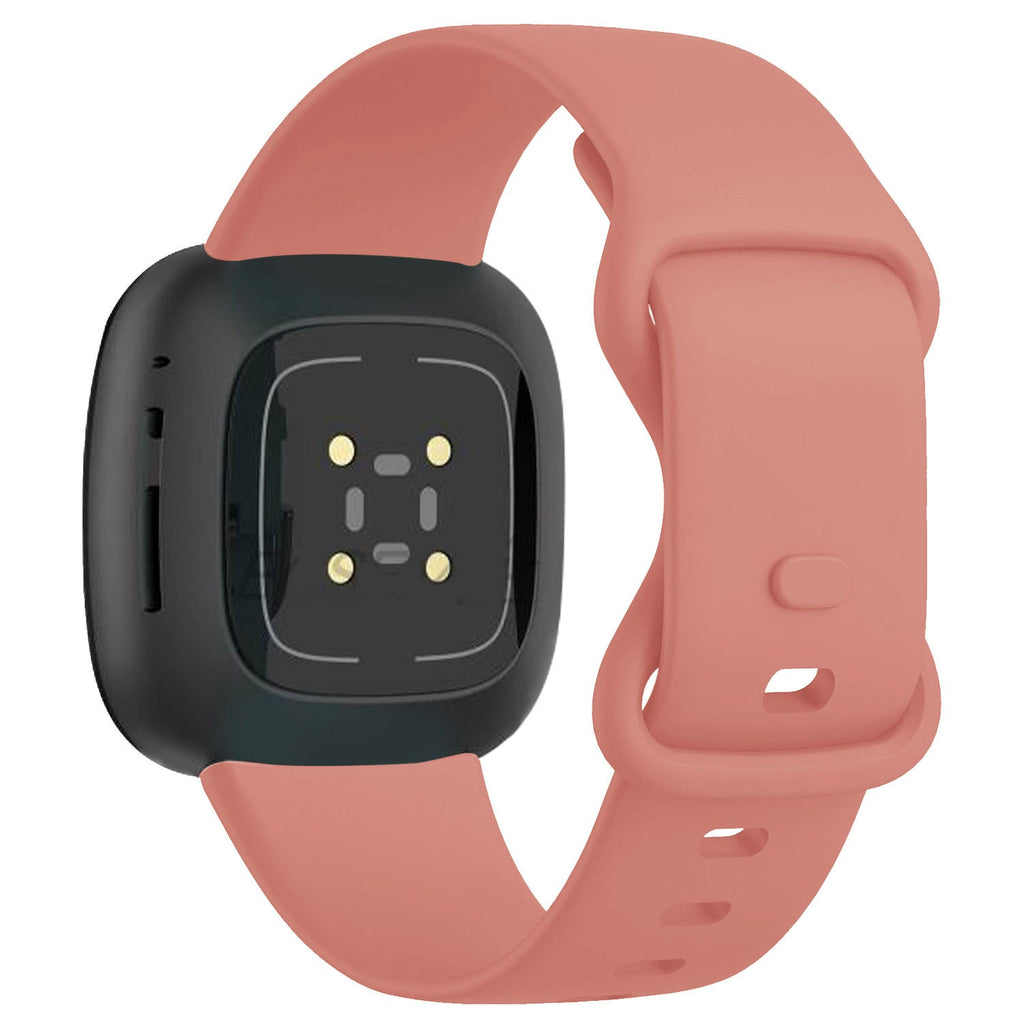 Original pink silikoneudskiftningsrem til Fitbit Versa 3