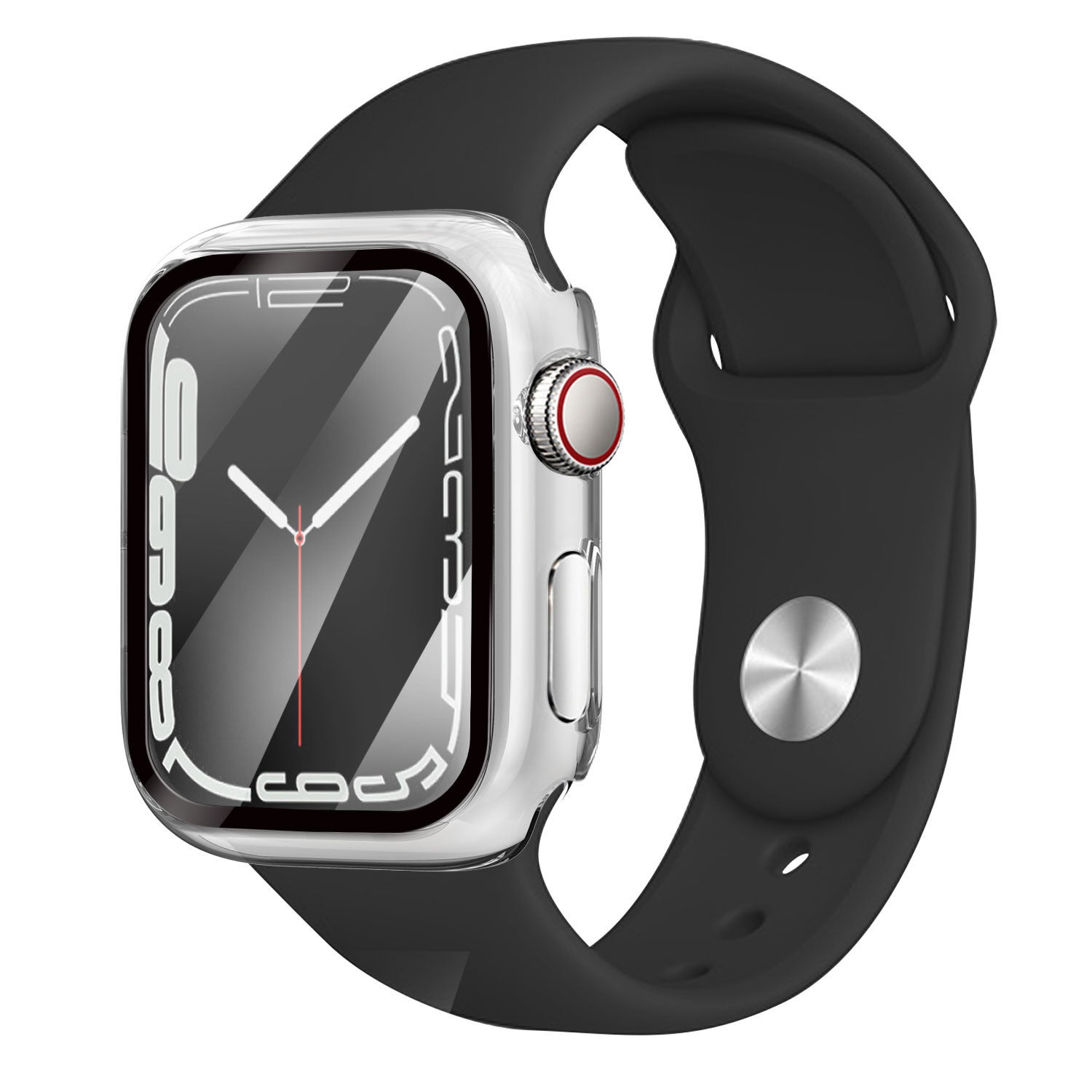 Apple Watch Transparent Glass Cover And Clear Hard Case