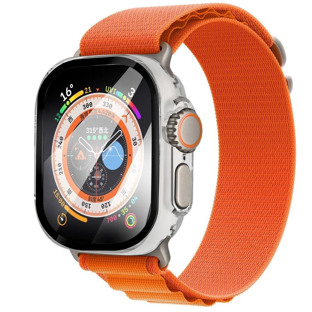 Apple Watch Transparent Glass Cover And Clear Hard Case
