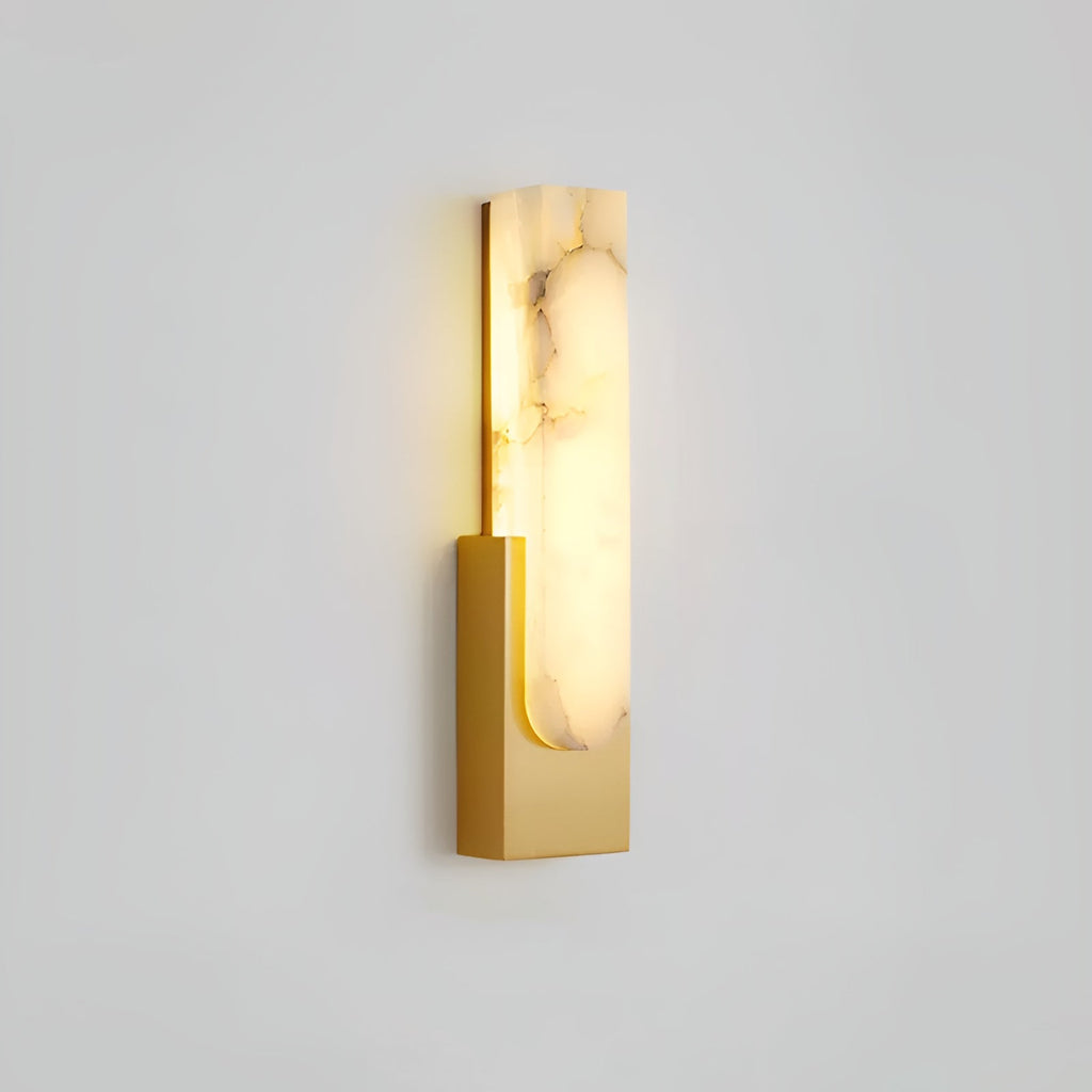 Modern Sculptural Alabaster Wall Sconce | Ormexis