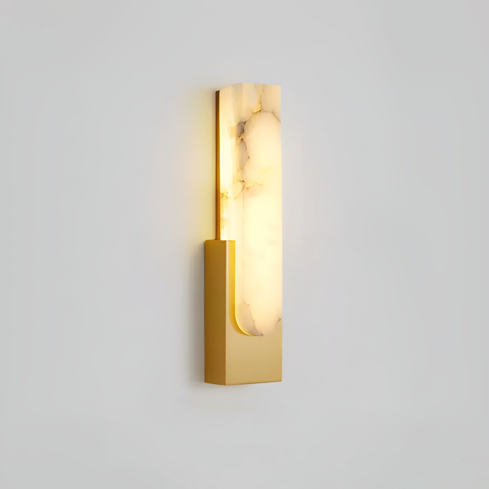 Modern Sculptural Alabaster Wall Sconce | Ormexis