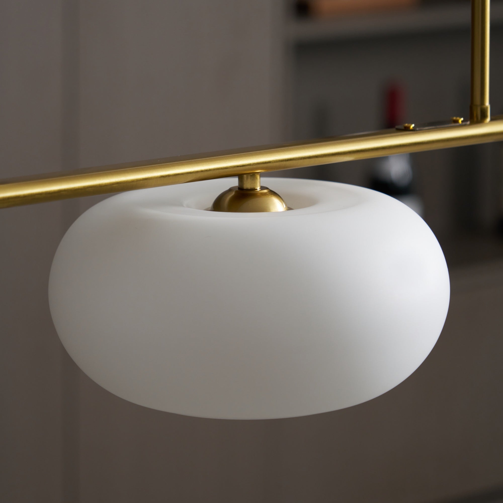 Lámpara colgante de techo contemporánea con 3 luces y globos de vidrio | Ormexis