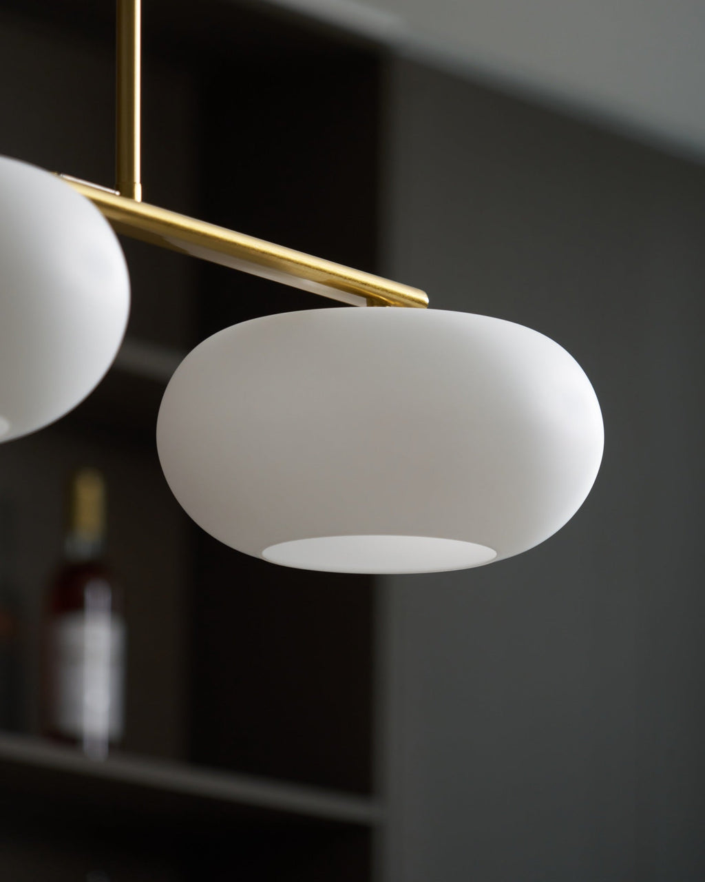 Lámpara colgante de techo contemporánea con 3 luces y globos de vidrio | Ormexis