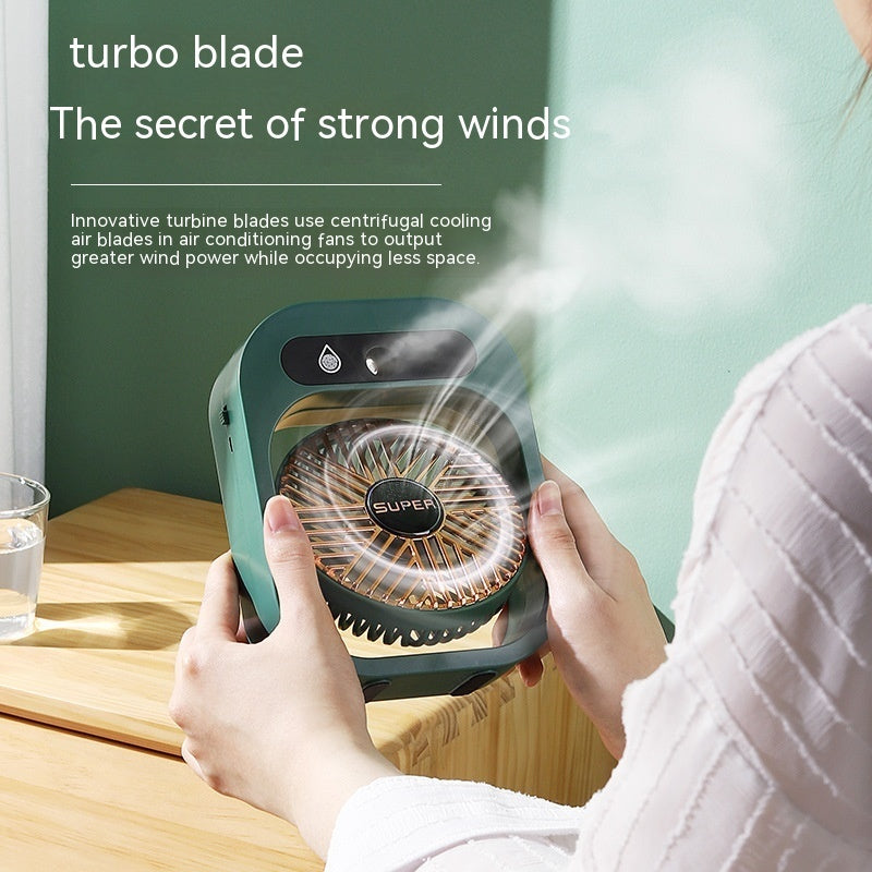 Ventilatore nebulizzatore portatile AquaFlow per raffreddamento personale