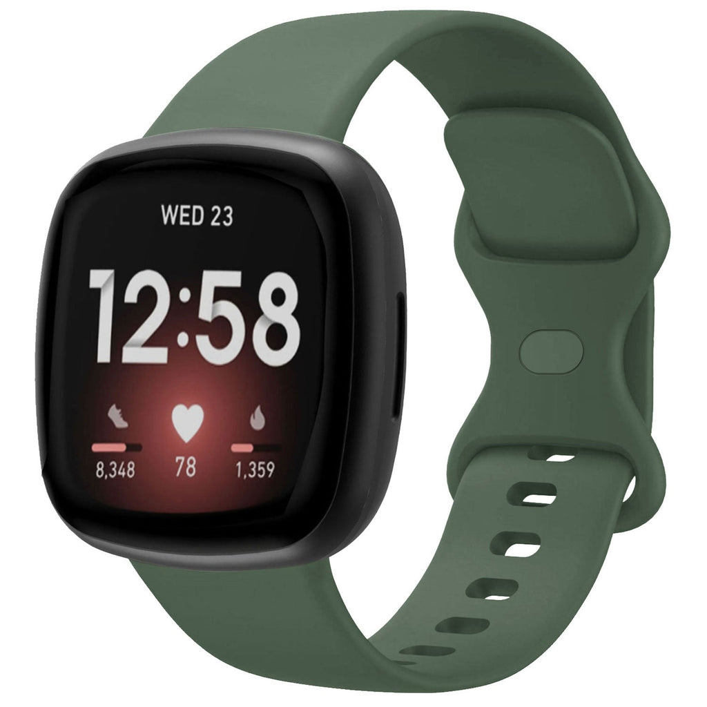 Fitbit Versa 3 Klassieke Donkergroene Siliconen Band Voor Versa 3