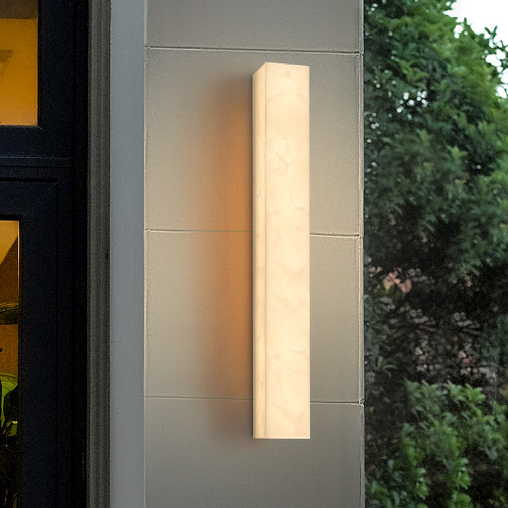 Modern Alabaster Outdoor Wall Light | Ormexis