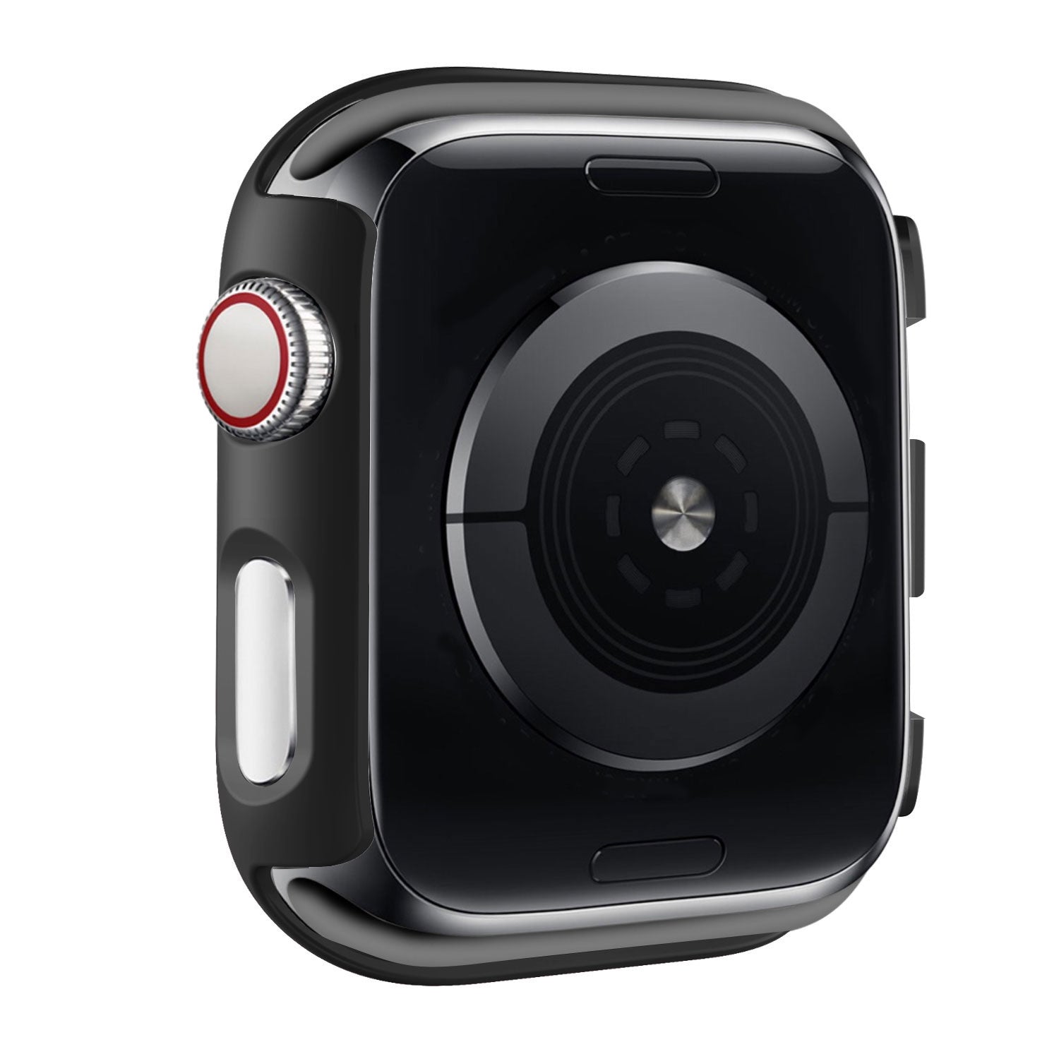 Carcasă de protecție pentru Apple Watch cu capac de sticlă, neagră