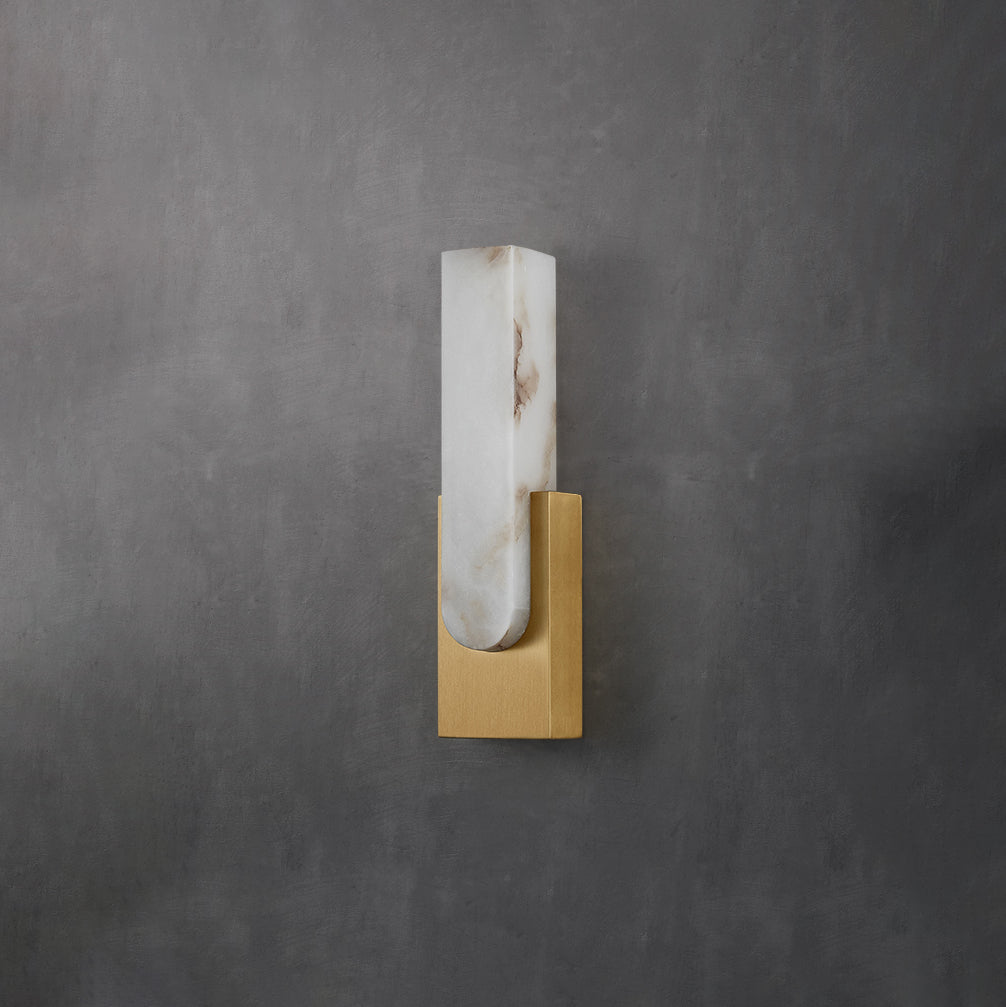 Modern Sculptural Alabaster Wall Sconce | Ormexis