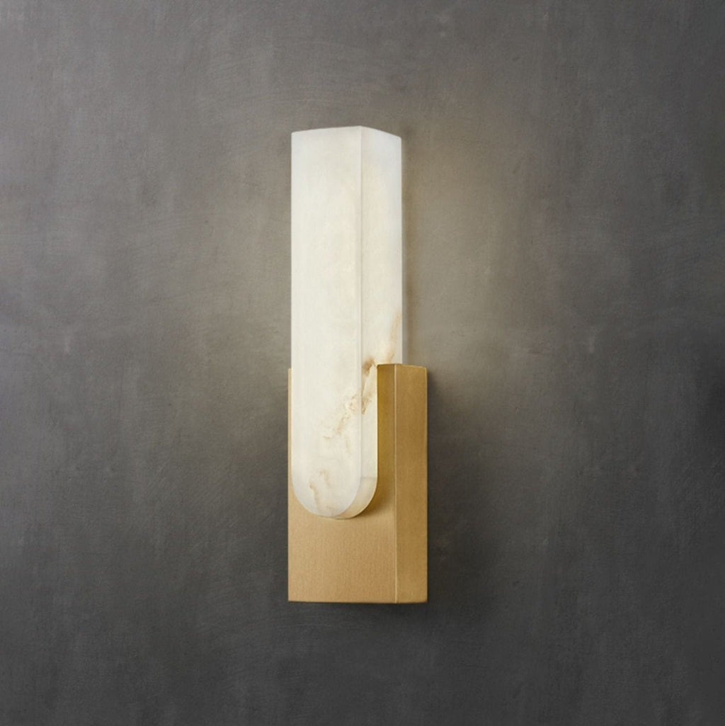 Modern Sculptural Alabaster Wall Sconce | Ormexis