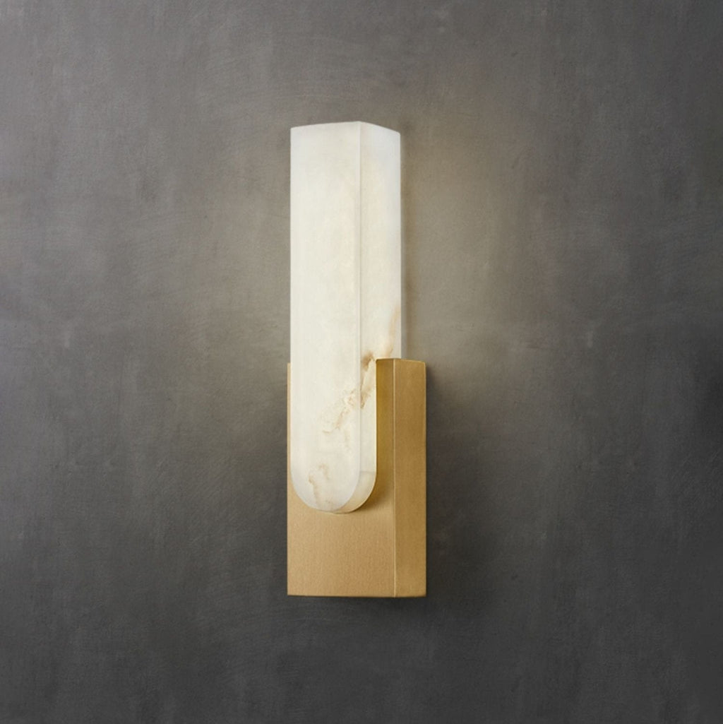 Modern Sculptural Alabaster Wall Sconce | Ormexis