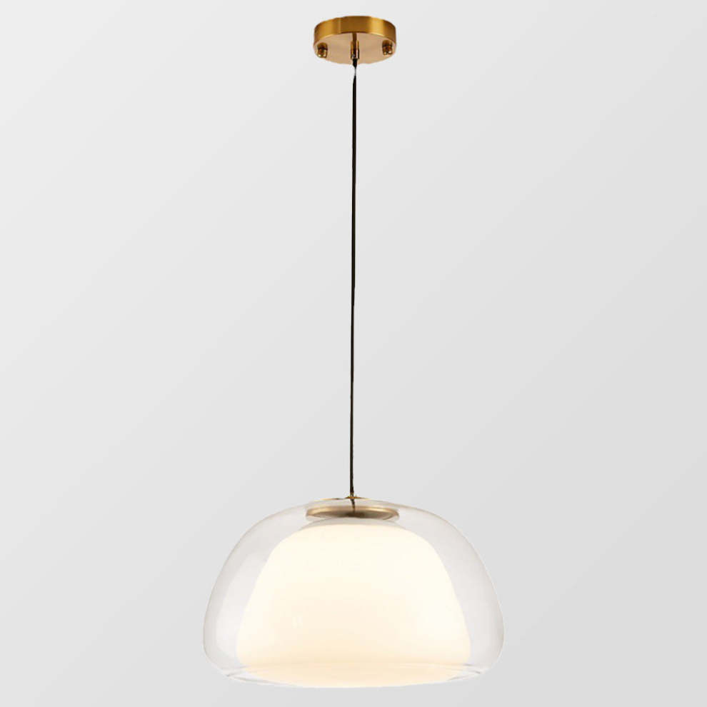 Aurora melkeglass pendellampe for moderne takdekorasjon