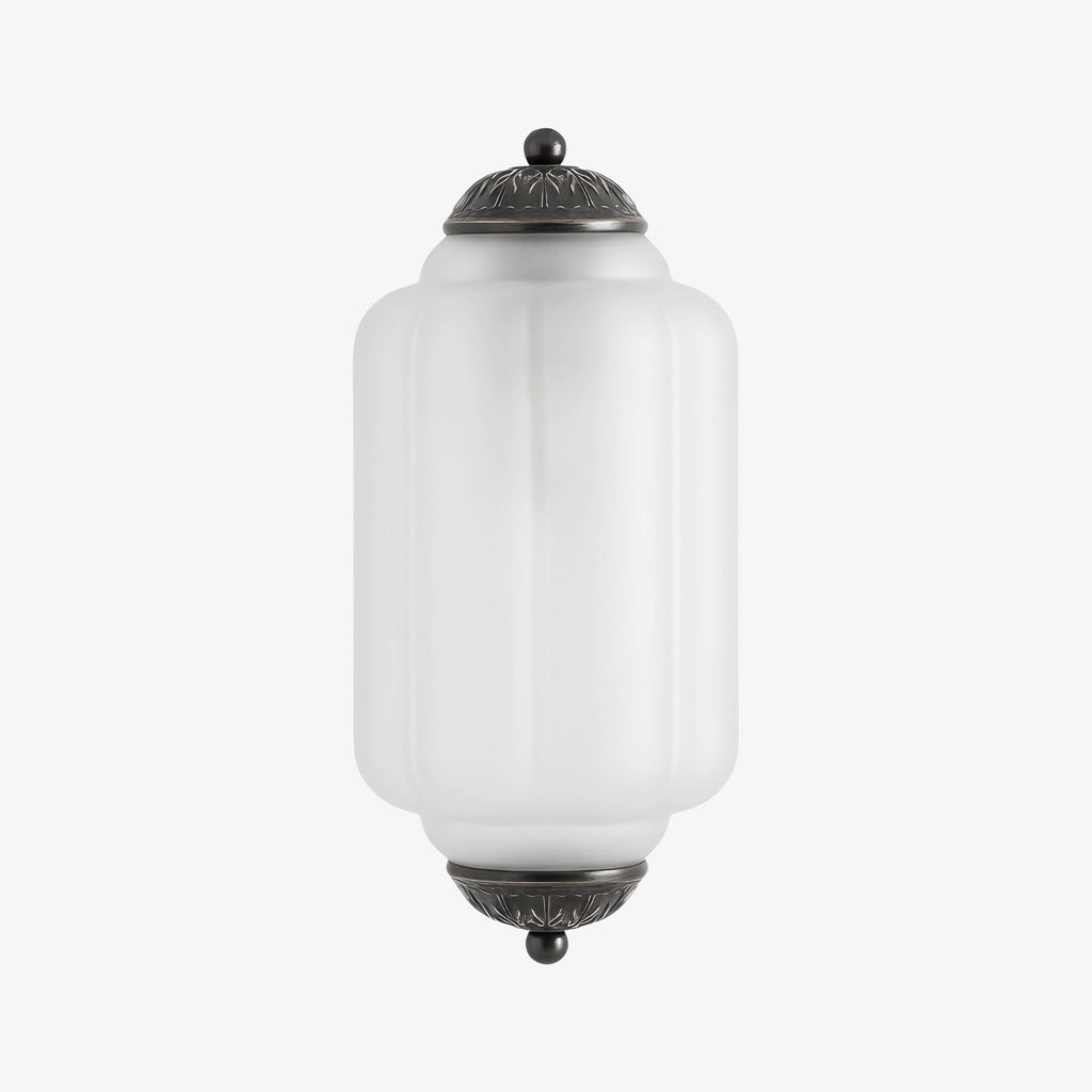 Ribbed Glass Capsule Wall Light | Ormexis