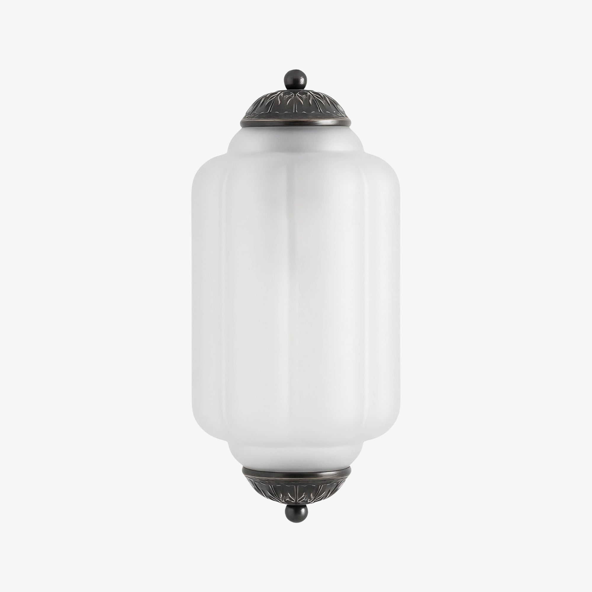 Ribbed Glass Capsule Wall Light | Ormexis
