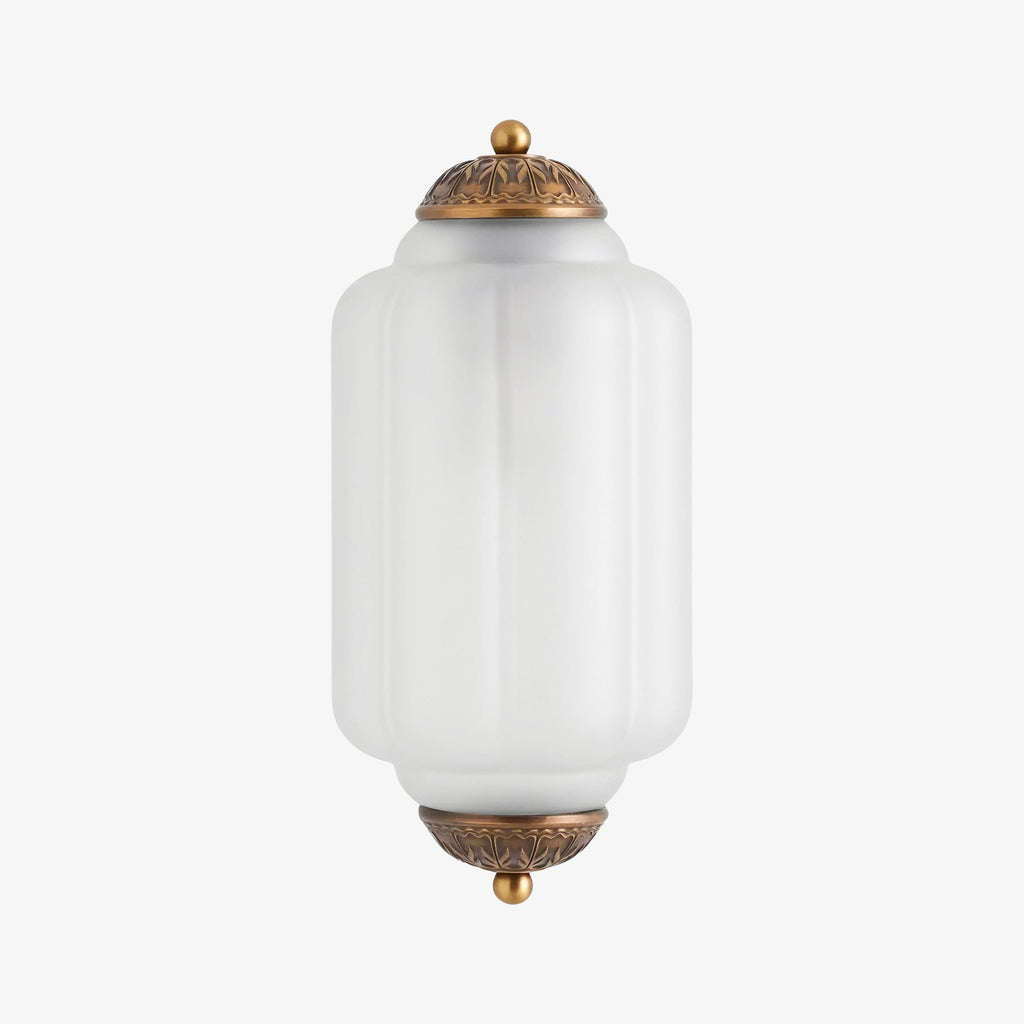 Ribbed Glass Capsule Wall Light | Ormexis
