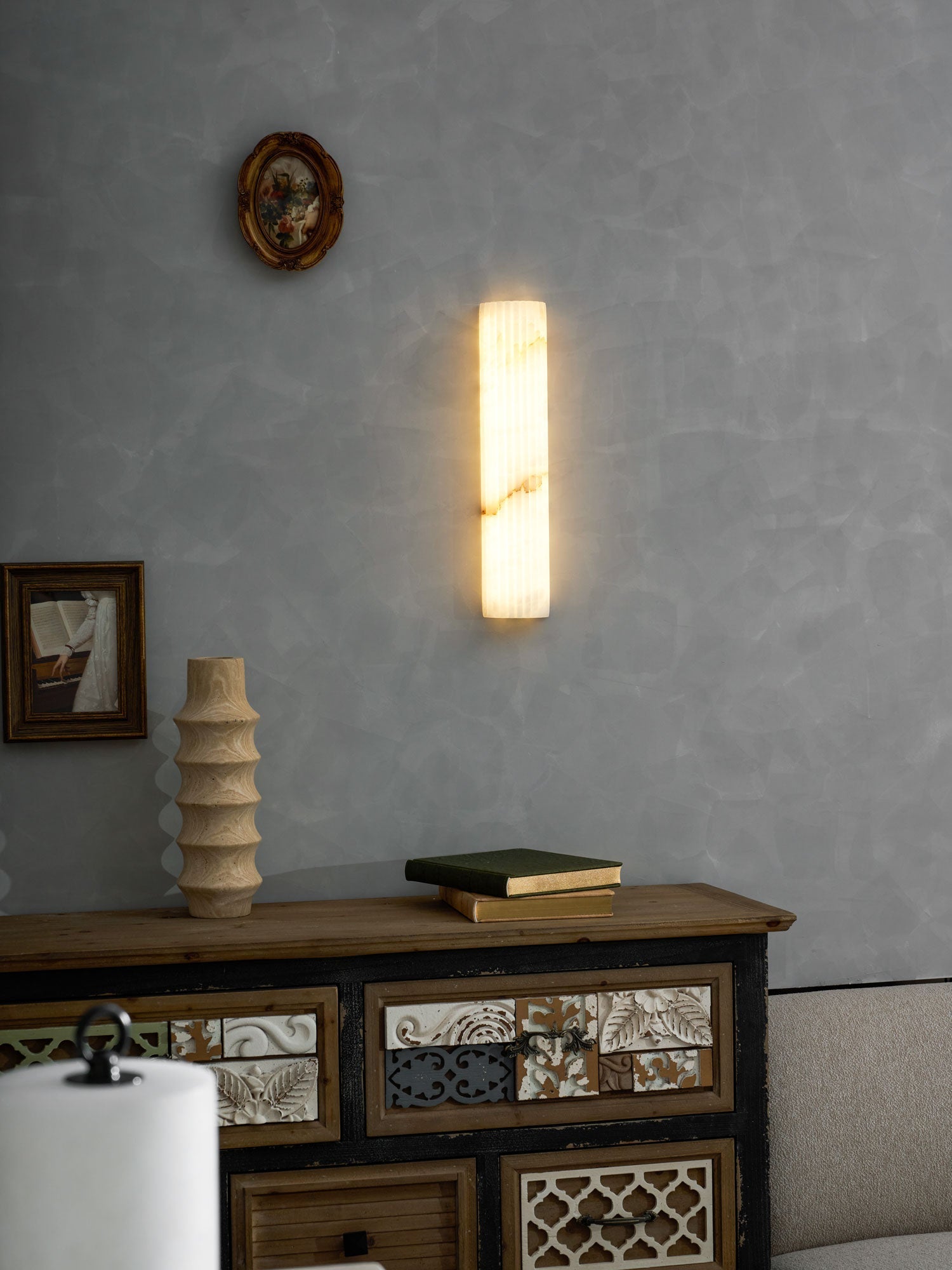 Rula Alabaster Wall Light | Ormexis