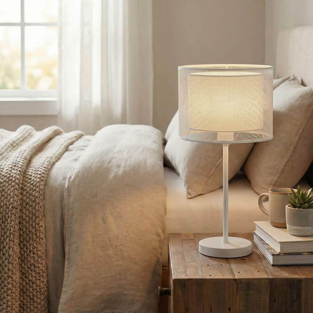LumaGlow-lampe med netting | Ormexis