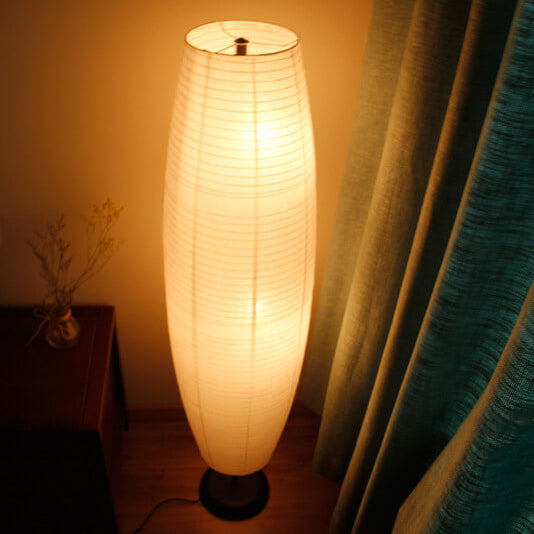 Lampadaire colonne en papier de riz | Ormexis