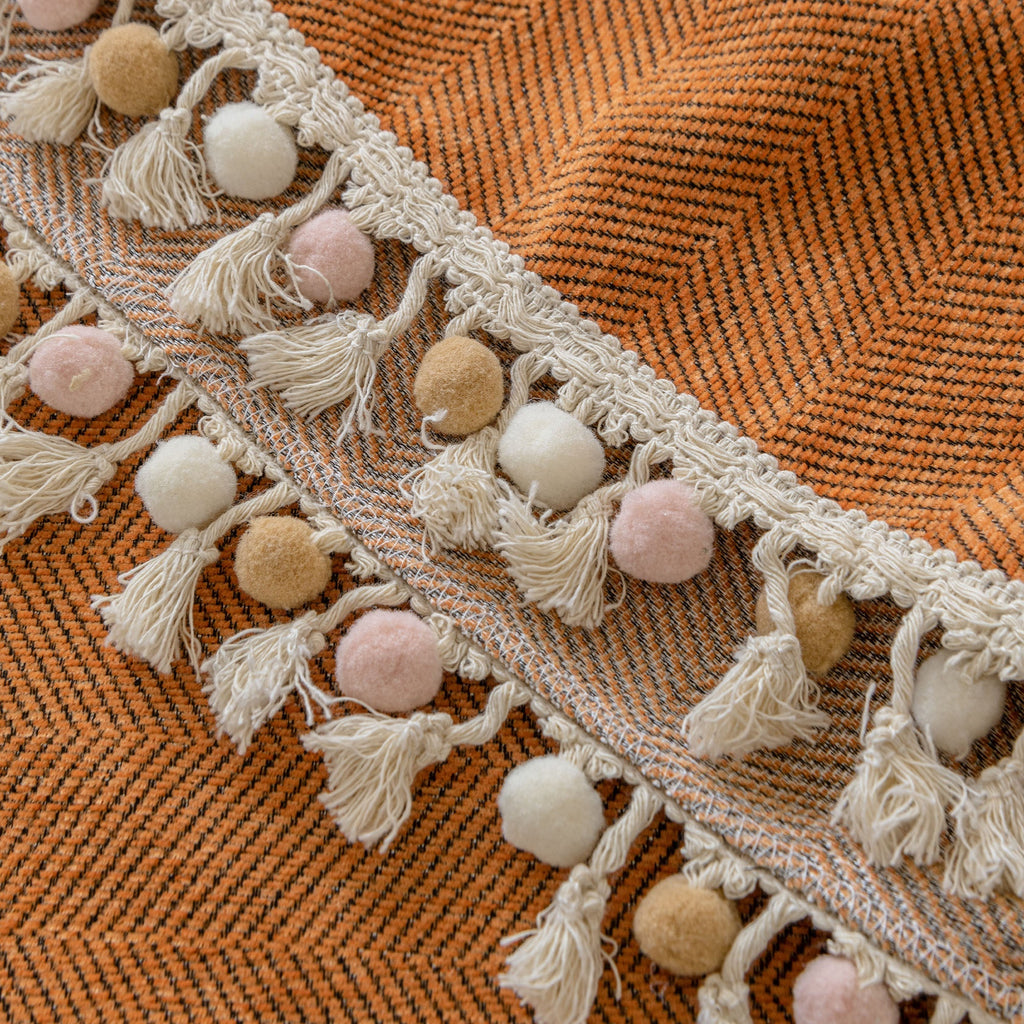 Herringbone Tassel Sofa Cover | Ormexis