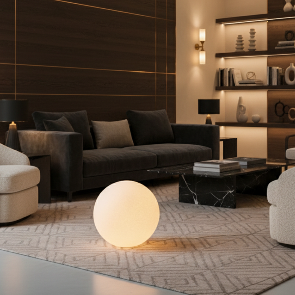 Spherical Diffused Floor Lamp | Ormexis