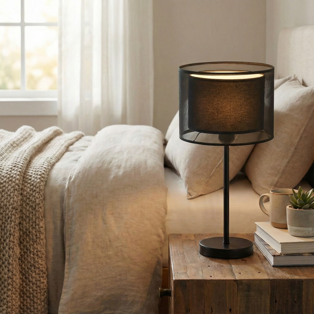 LumaGlow-lampe med netting | Ormexis