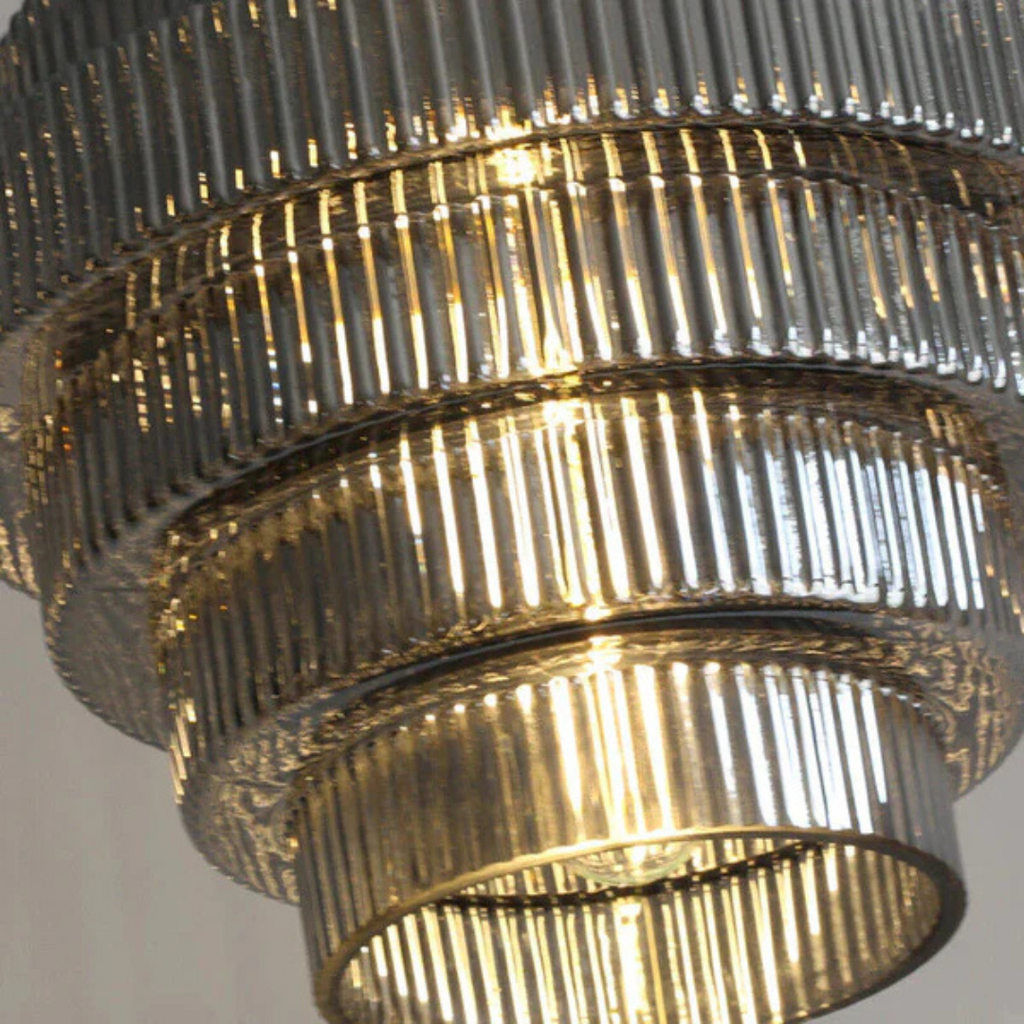Sculptural Tiered Glass Pendant Light | Ormexis