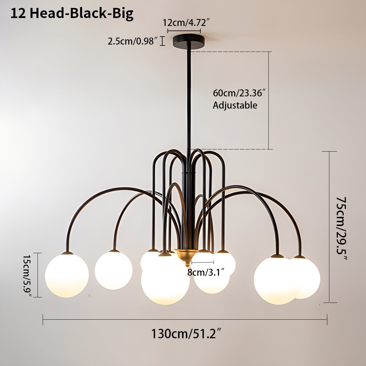 Avi Glass Chandelier With Double Layer Design Contemporary Ceiling Light