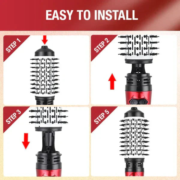 NovaGlide 3-In-1 Hairbrush For Simple Daily Styling