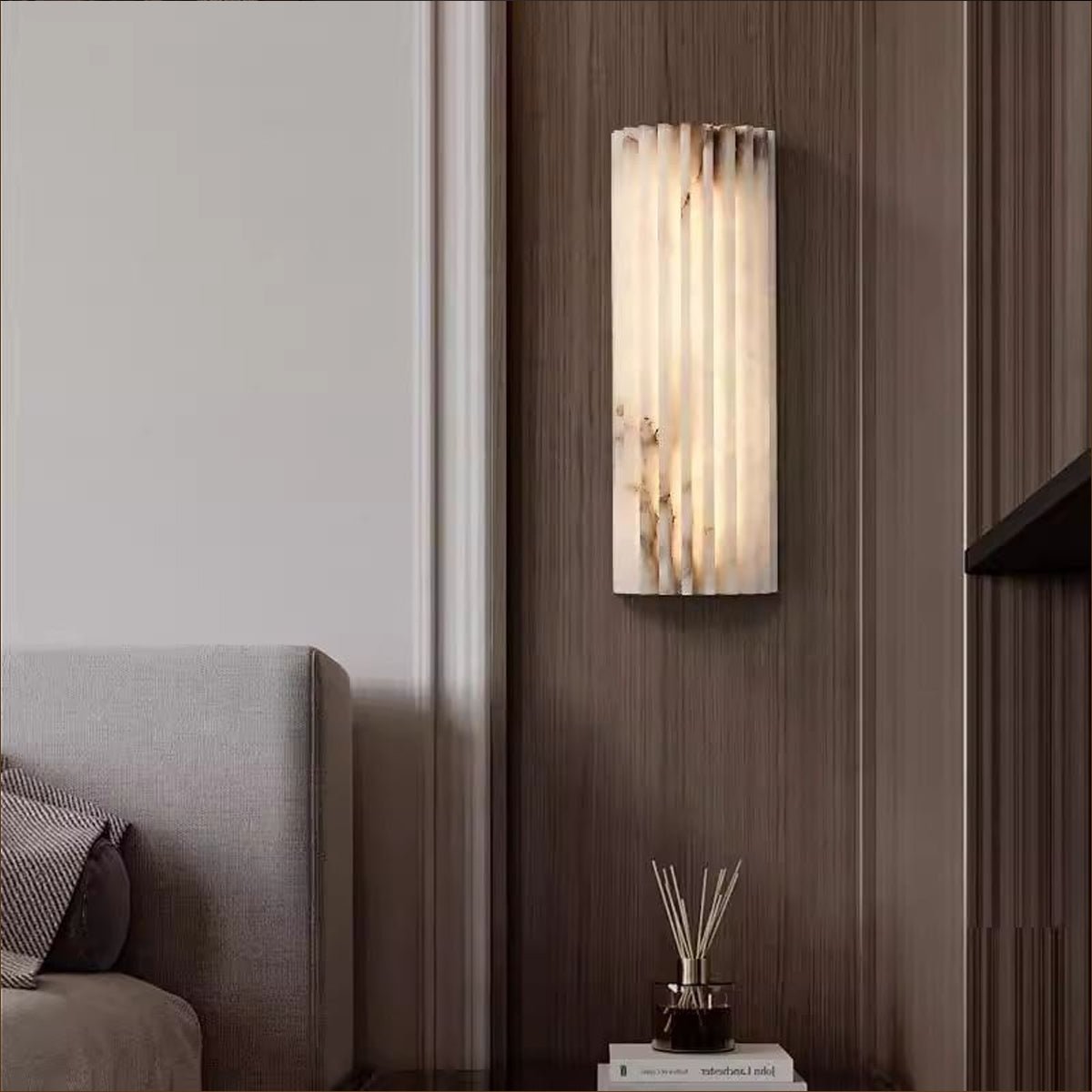 Rula Alabaster Wall Light | Ormexis