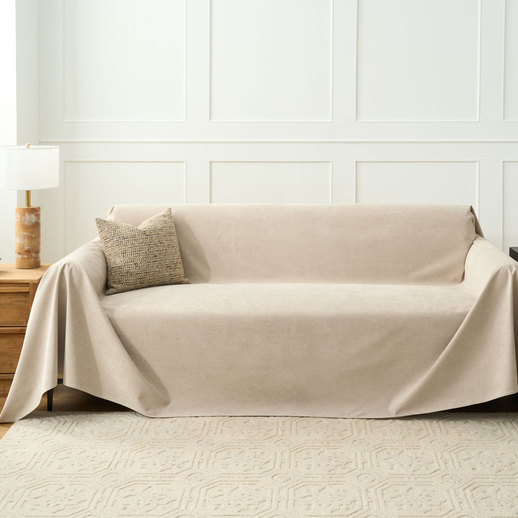 Heathered Fabric Sofa Cover | Ormexis