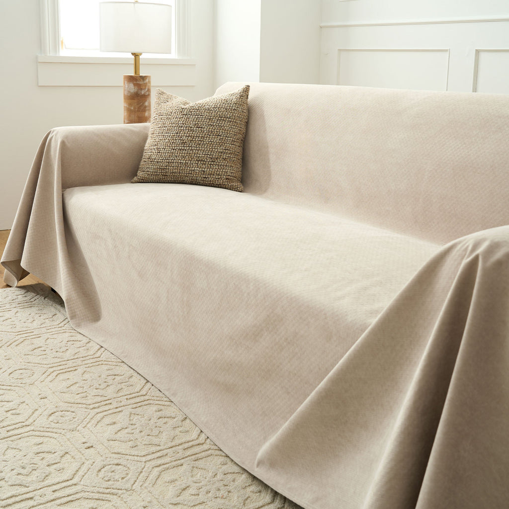 Heathered Fabric Sofa Cover | Ormexis