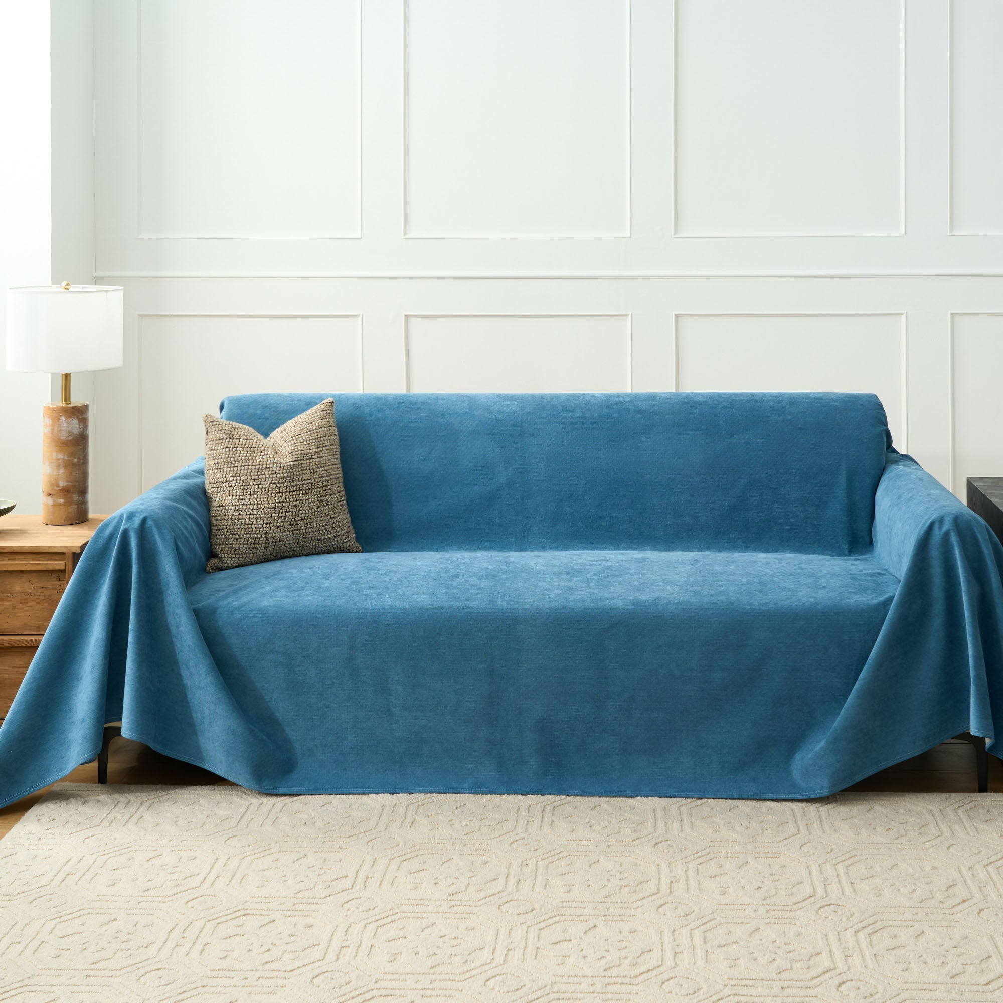 Heathered Fabric Sofa Cover | Ormexis