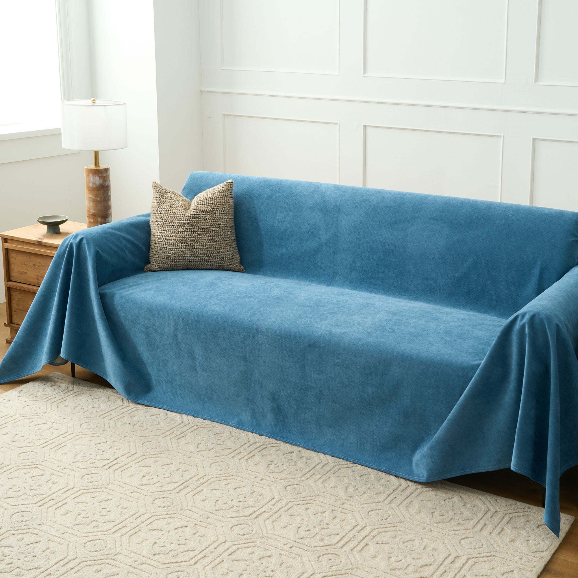 Heathered Fabric Sofa Cover | Ormexis