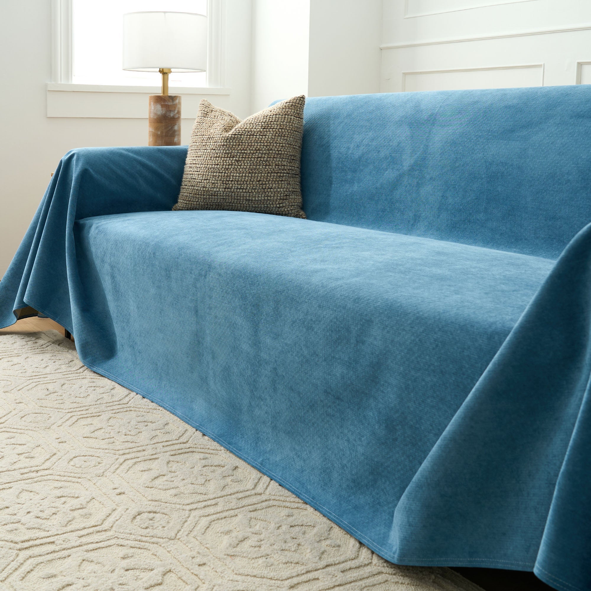 Heathered Fabric Sofa Cover | Ormexis