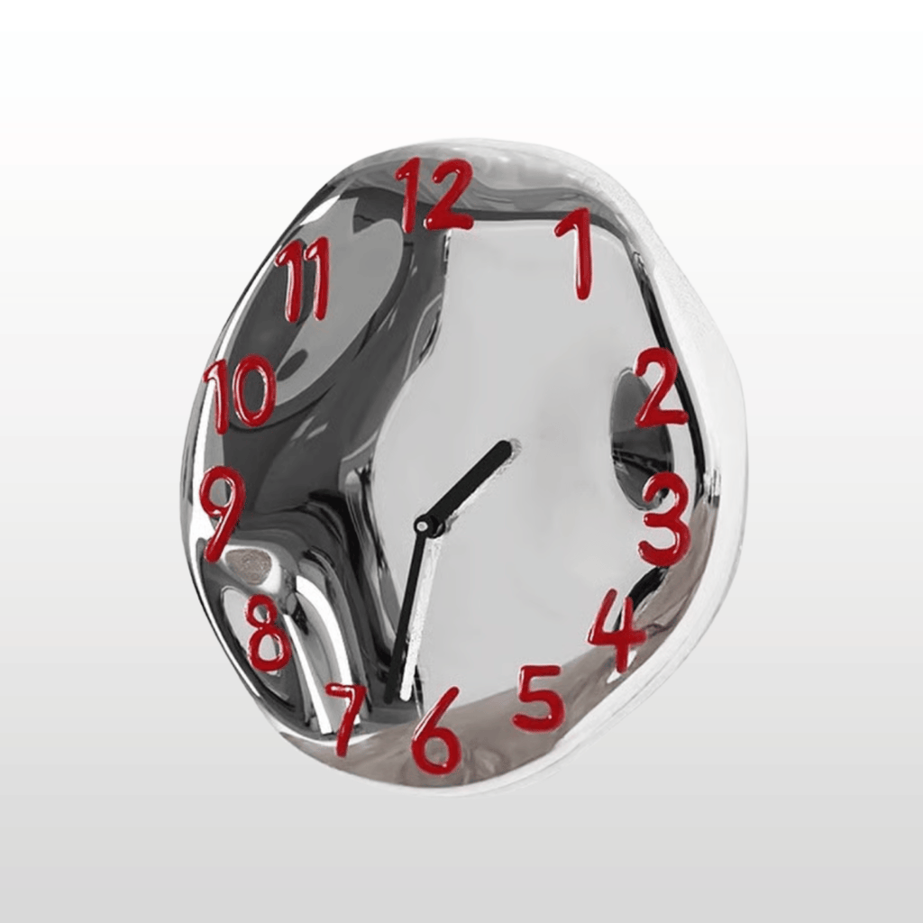 Horloge murale à visage déformé | Ormexis