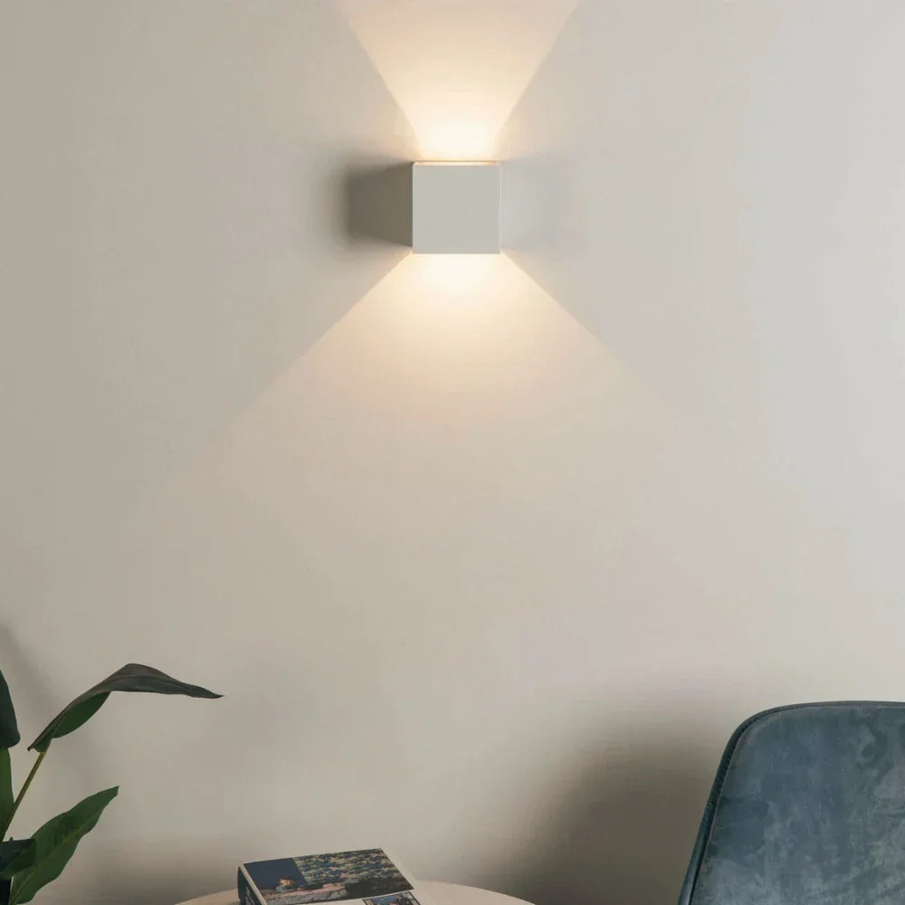 Obsidian Cube Sconce | Ormexis