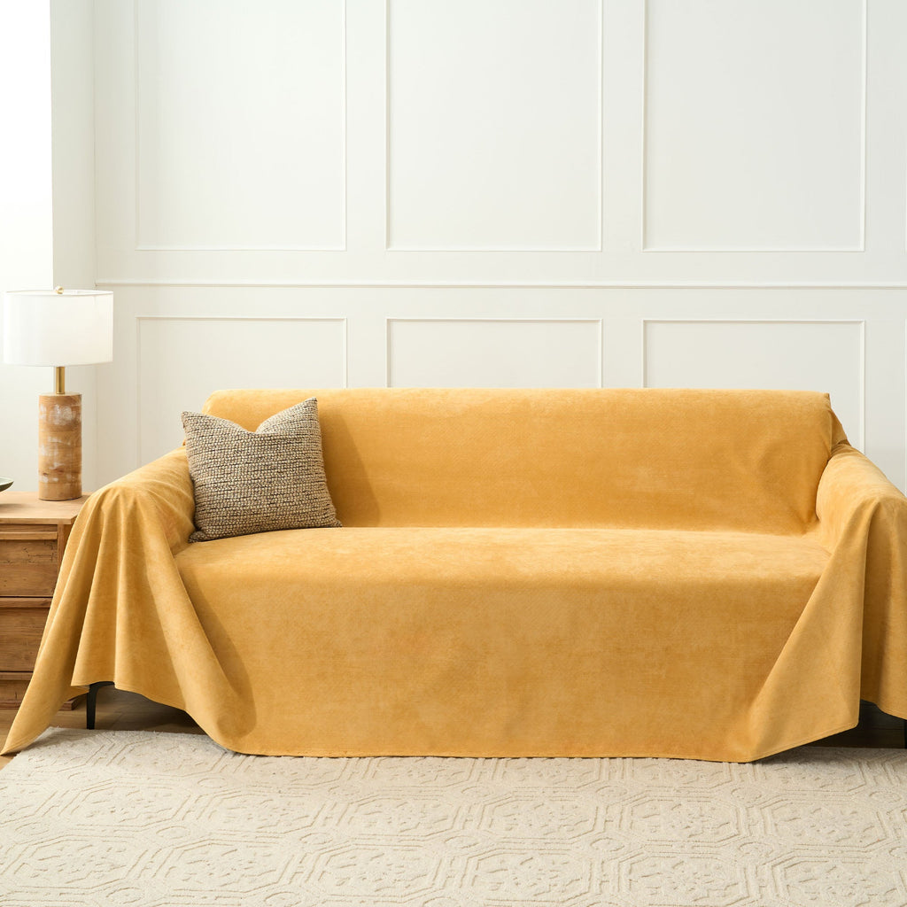 Heathered Fabric Sofa Cover | Ormexis