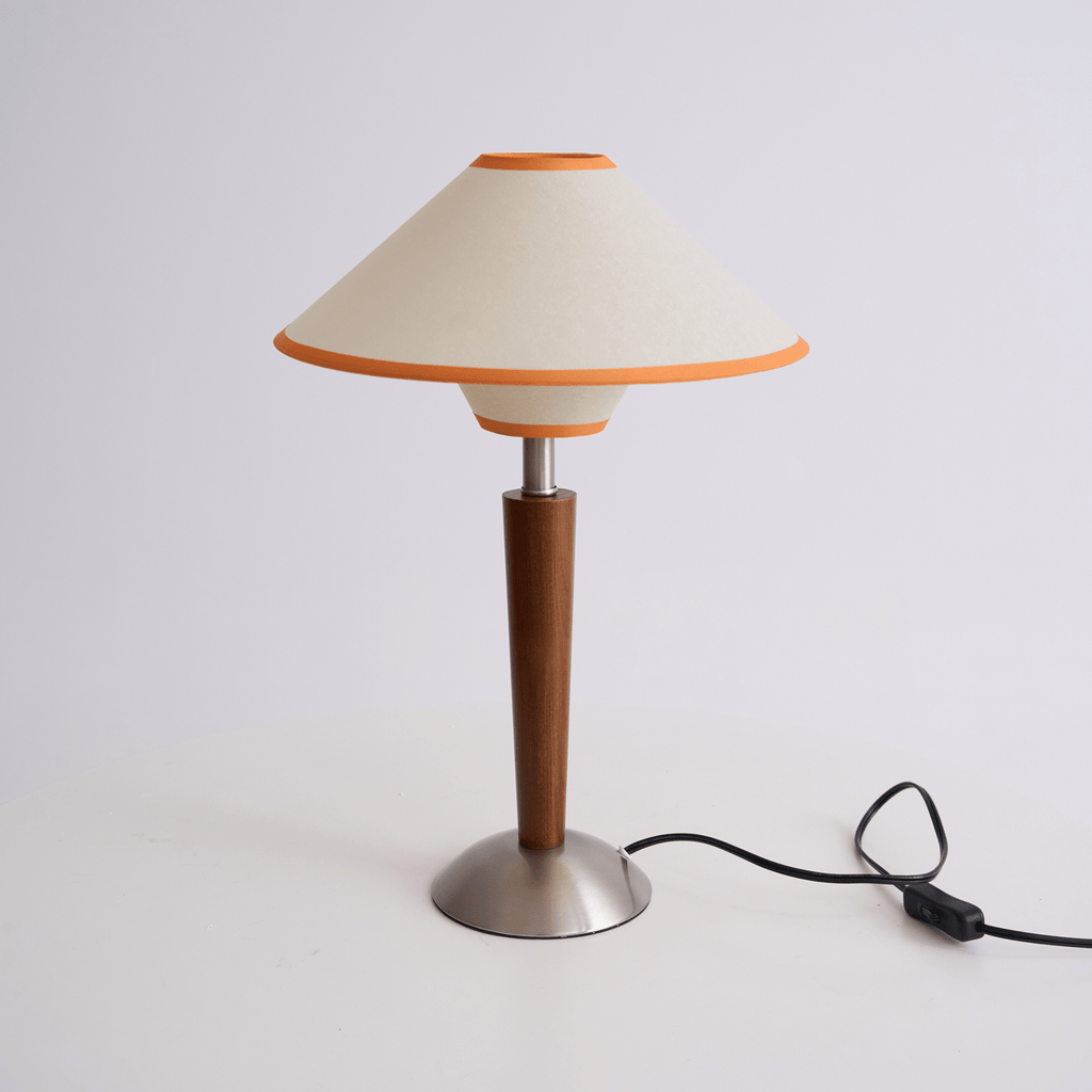 Alderwood-Leinenschirm-Tischlampe | Ormexis
