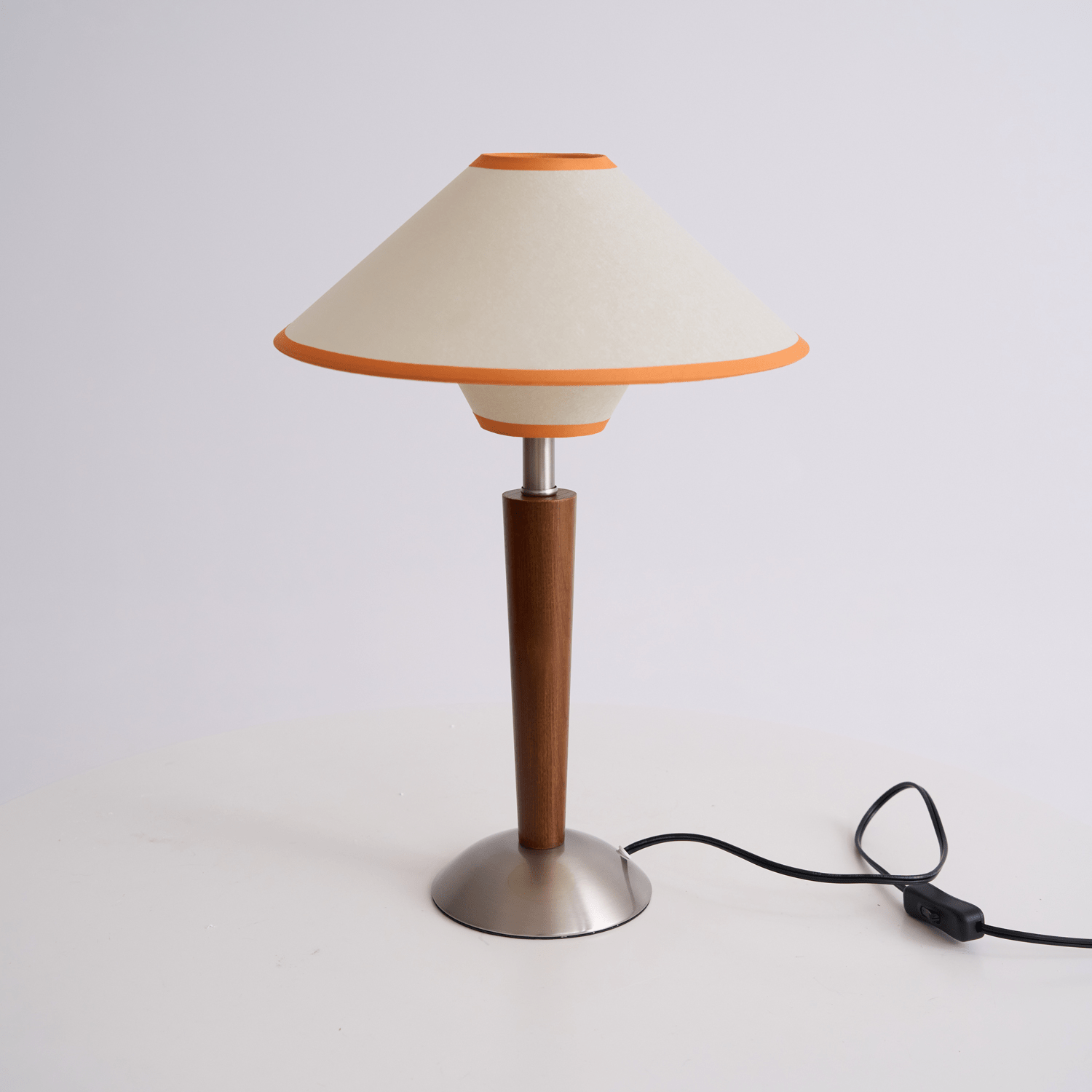 Alderwood-Leinenschirm-Tischlampe | Ormexis