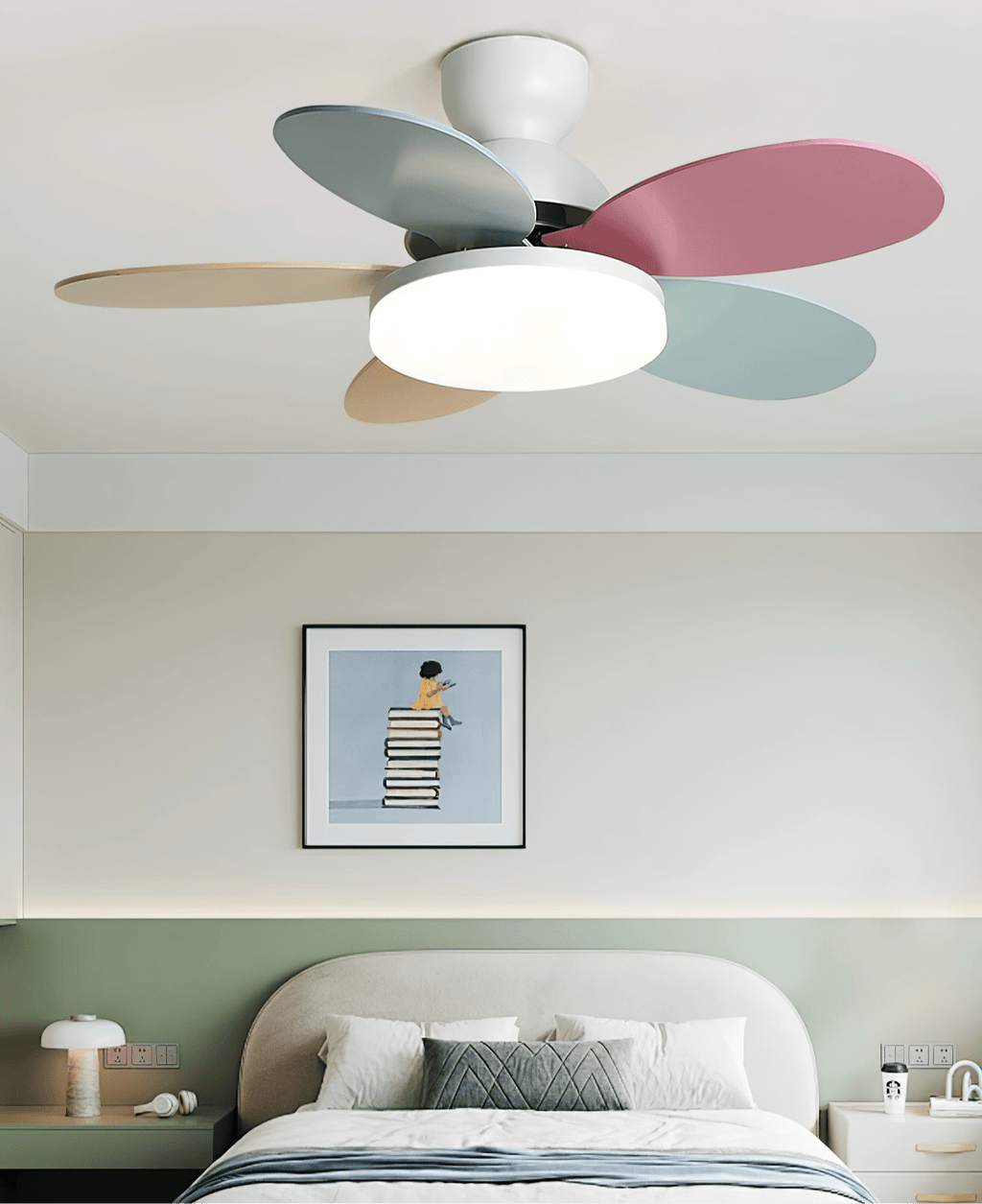 Luce per ventilatore da soffitto con pale a petalo | Ormexis