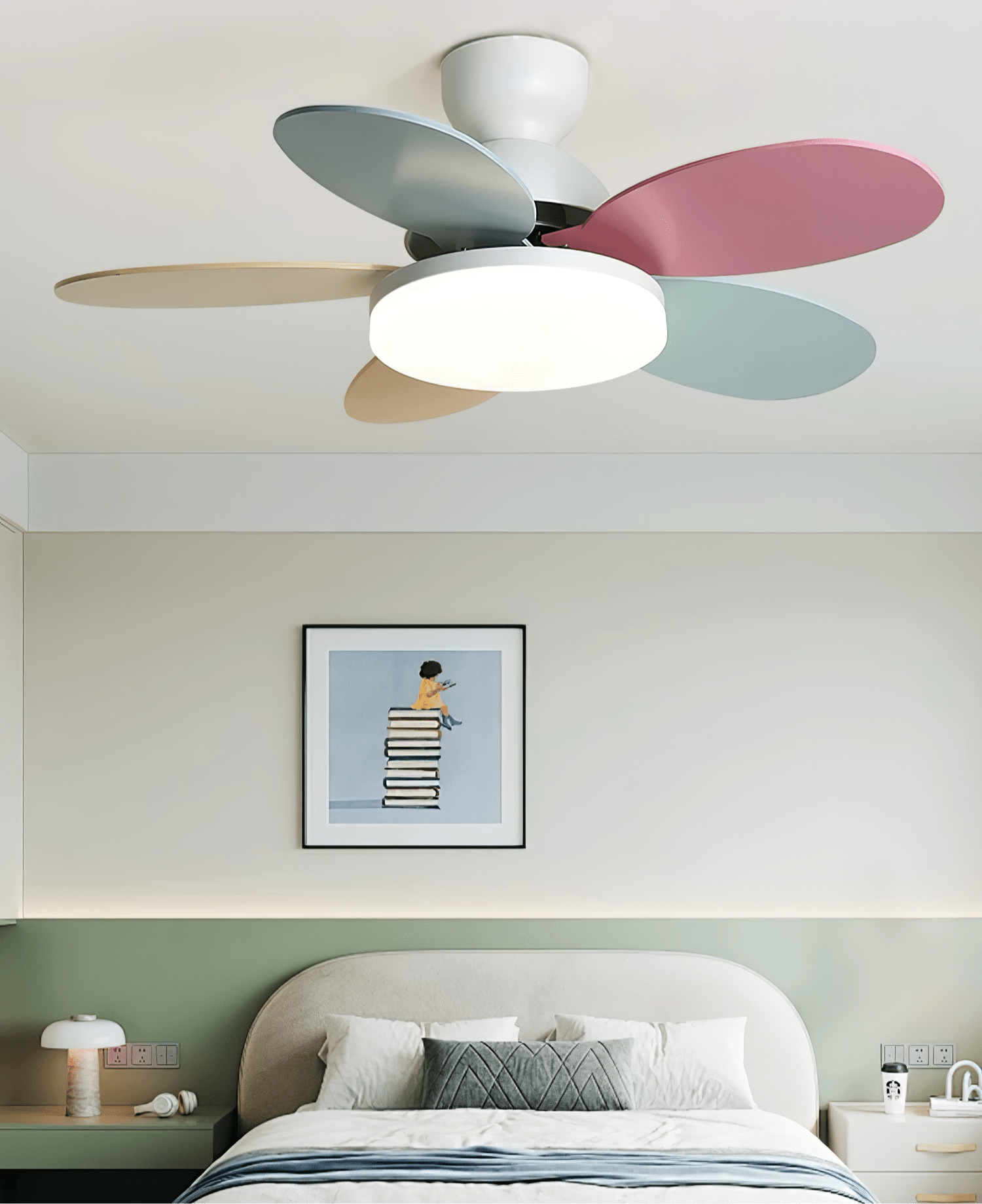 Luce per ventilatore da soffitto con pale a petalo | Ormexis