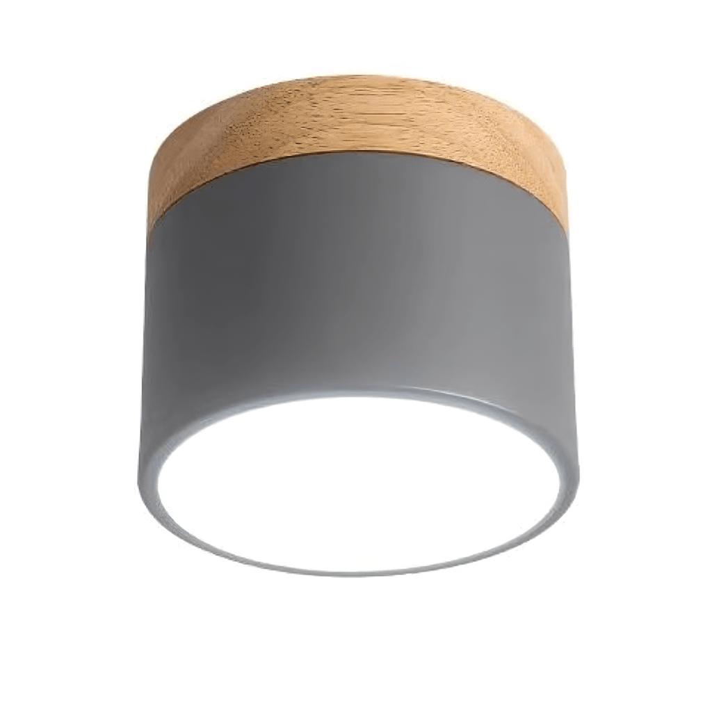 Wood Accent Drum Ceiling Light | Ormexis