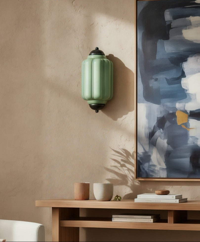 Ribbed Glass Capsule Wall Light | Ormexis